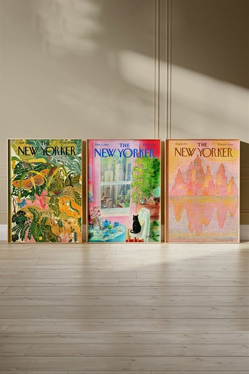 The New Yorker 3'lü Tablo, Poster Seti