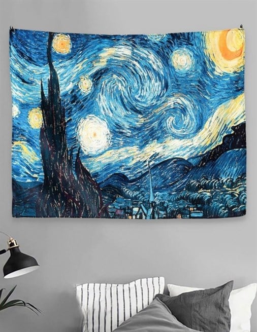 Yıldızlı Gece Duvar Halısı 70x90 cm