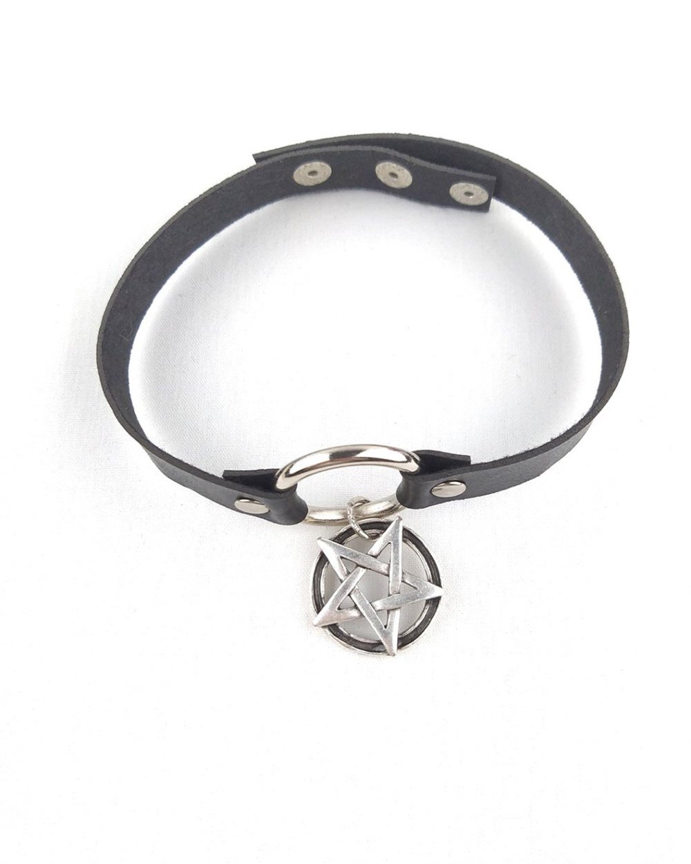 Siyah Pentagram Choker
