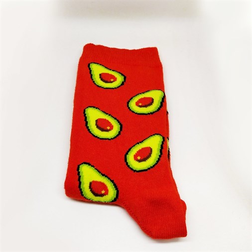 Kırmızı Avokado Çorap | Bukashops.com