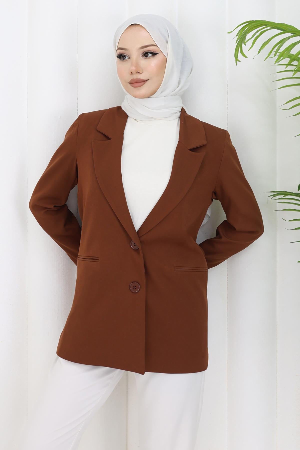Kadın Ceket Kahverengi 6146