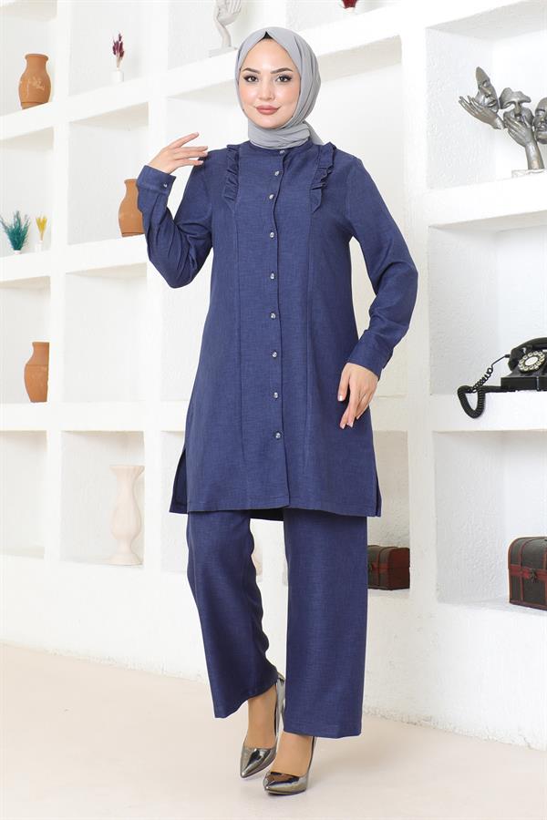 Fırfır Detaylı Takım İndigo İndigo MSW19224-2