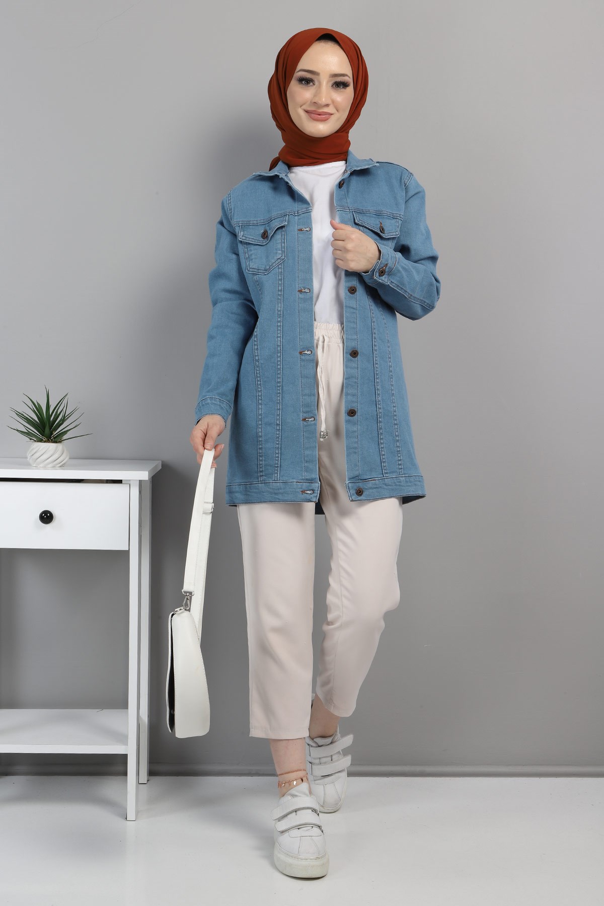 Cepli Kot Ceket Açık Kot 6034