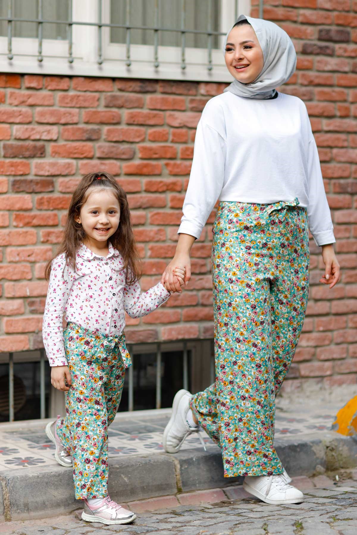 Desenli Anne Pantolon Mint 10627