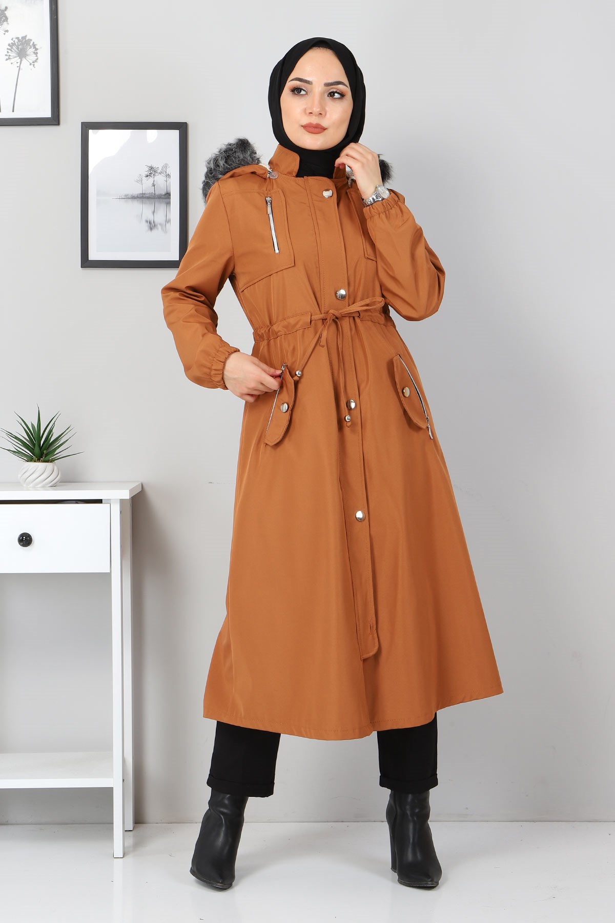 Fermuar Detaylı Mont Taba 10342