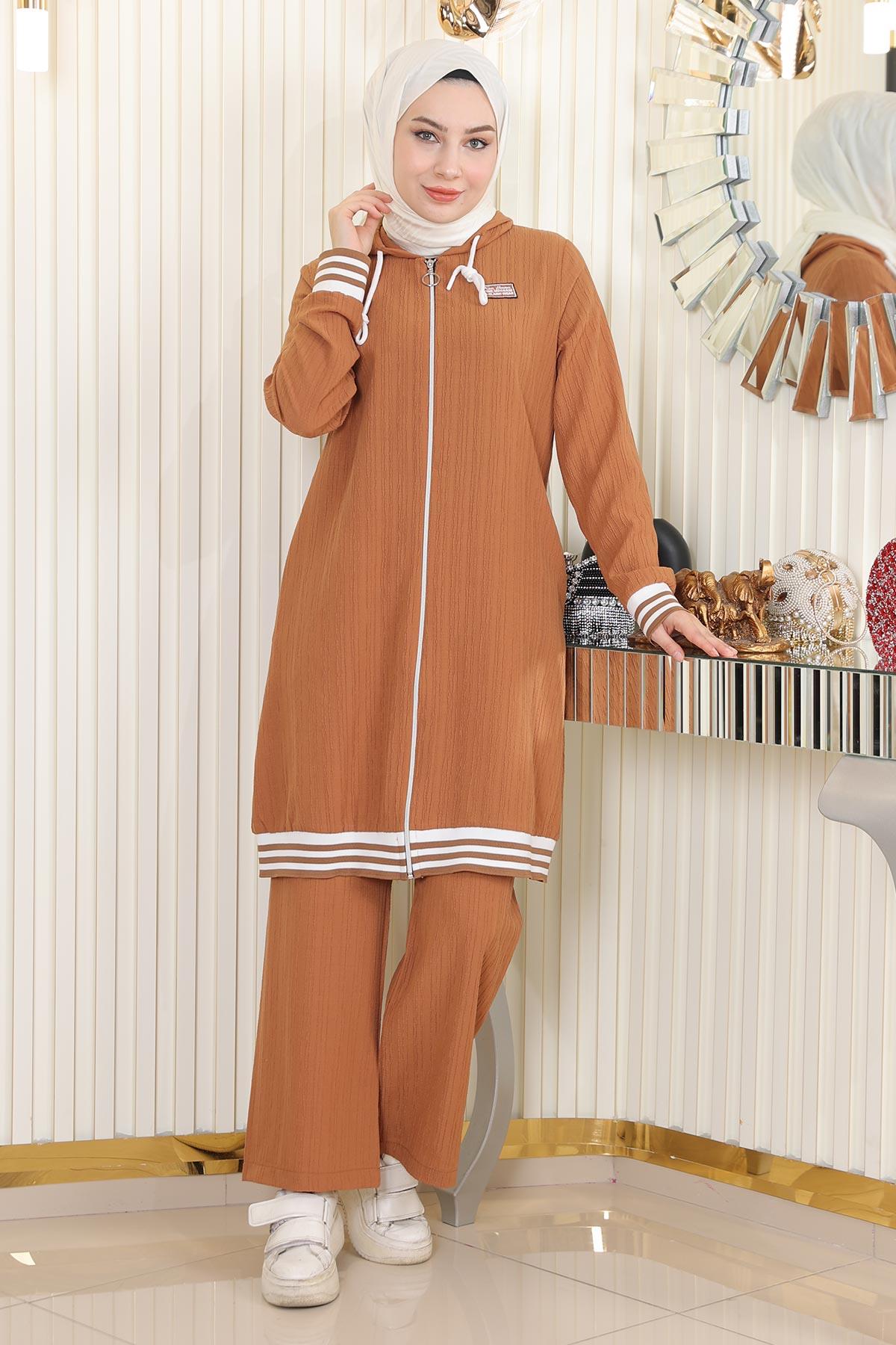 Fermuarlı Ribanalı Takım Taba 10405