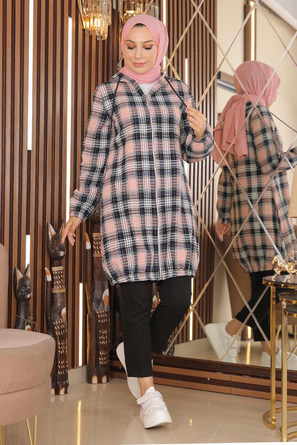 Fermuarlı Şanel Kap Pembe 19185