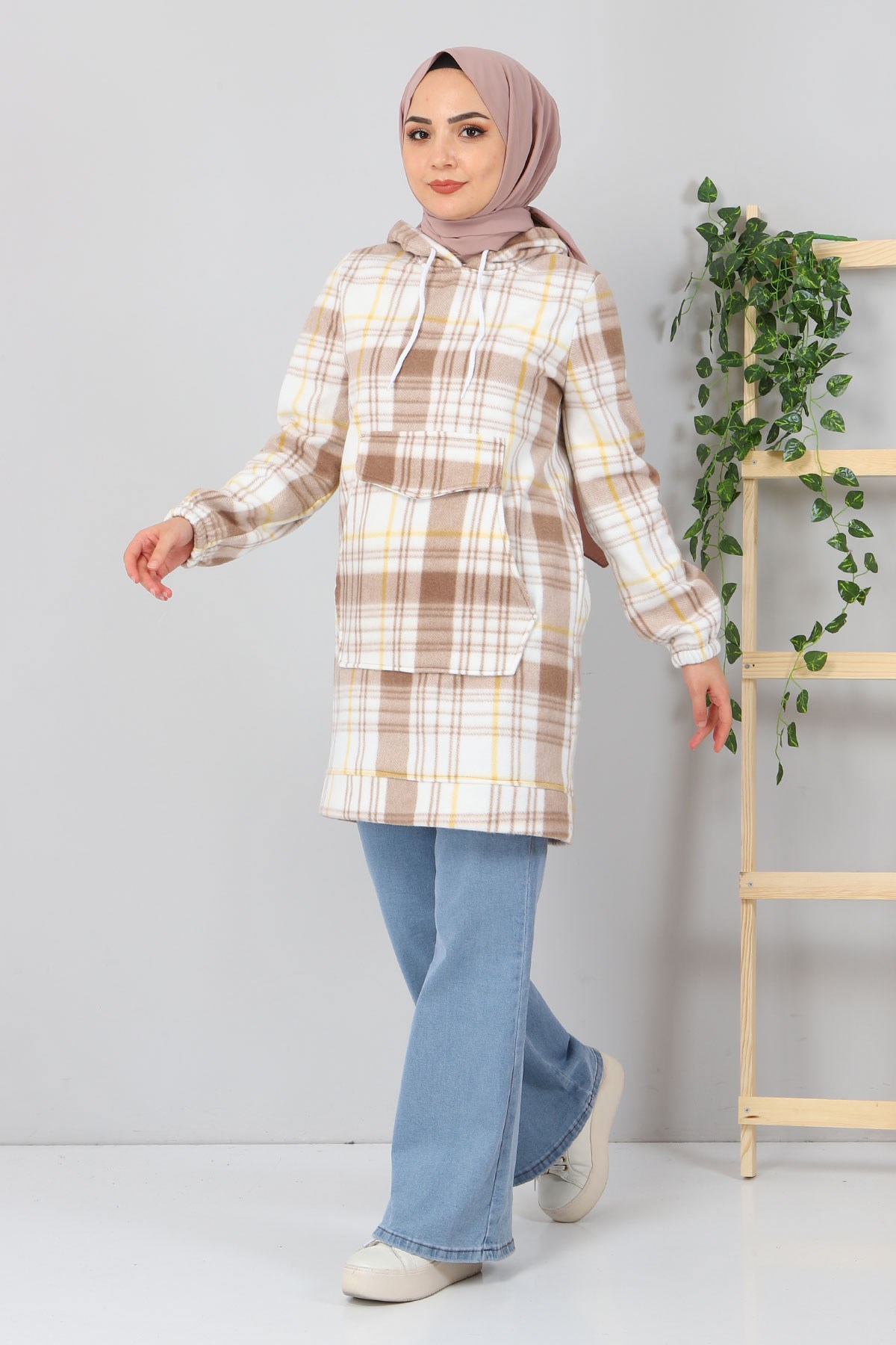 Kanguru Cepli Polar Sweatshirt Vizon 10801