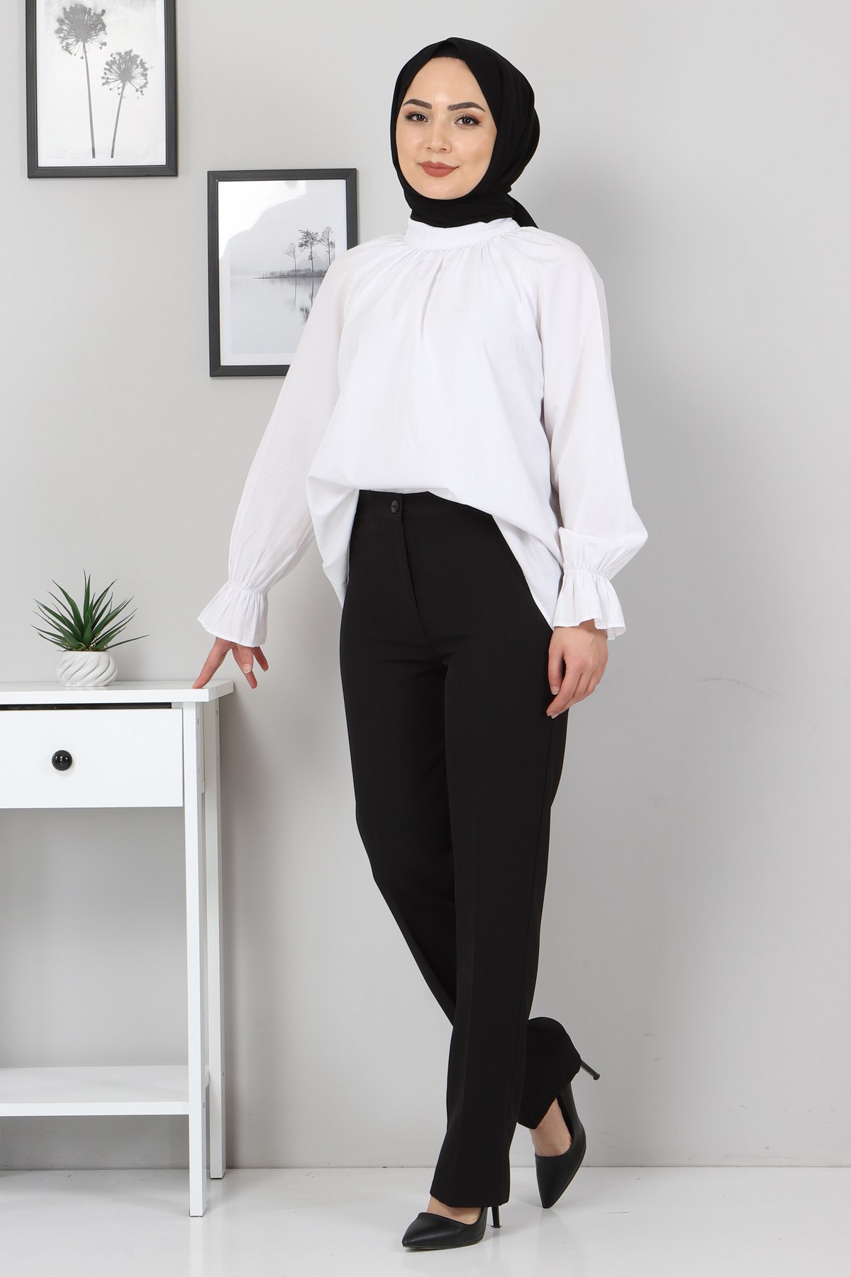 Kumaş Pantolon Siyah 8573