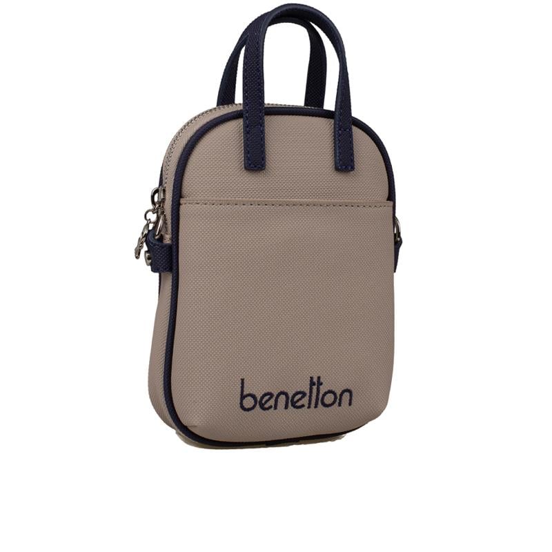 Benetton Bej  Nano Kadın Spor Çapraz Askılı El Çantası BNT 1625