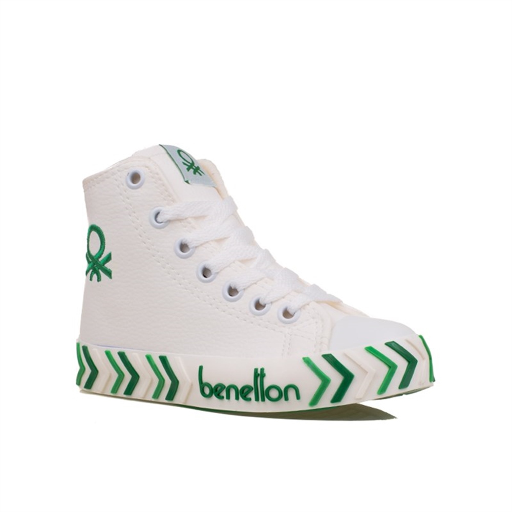 Benetton Beyaz Çocuk Uzun Boğaz Suni Mevsimlik Spor BN-30744