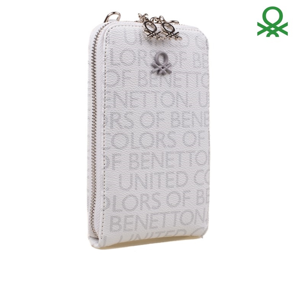 Benetton Beyaz Kadın Çapraz Askılı Küçük Çanta BNT 778