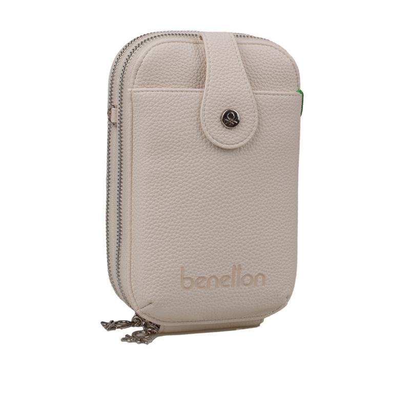 Benetton Krem  Floter Kadın Çapraz Küçük Boy Çanta BNT 1500