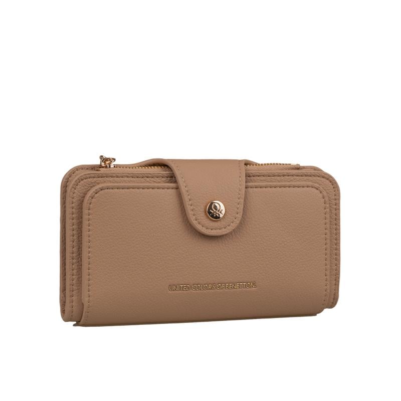 Benetton Kum  Sofline Kadın Deri Geniş Cüzdan BNT 1443