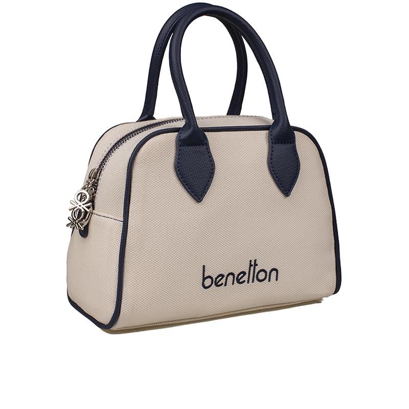 Benetton Lacivert  Kadın Cotton Kol Çantası BNT 1538 
