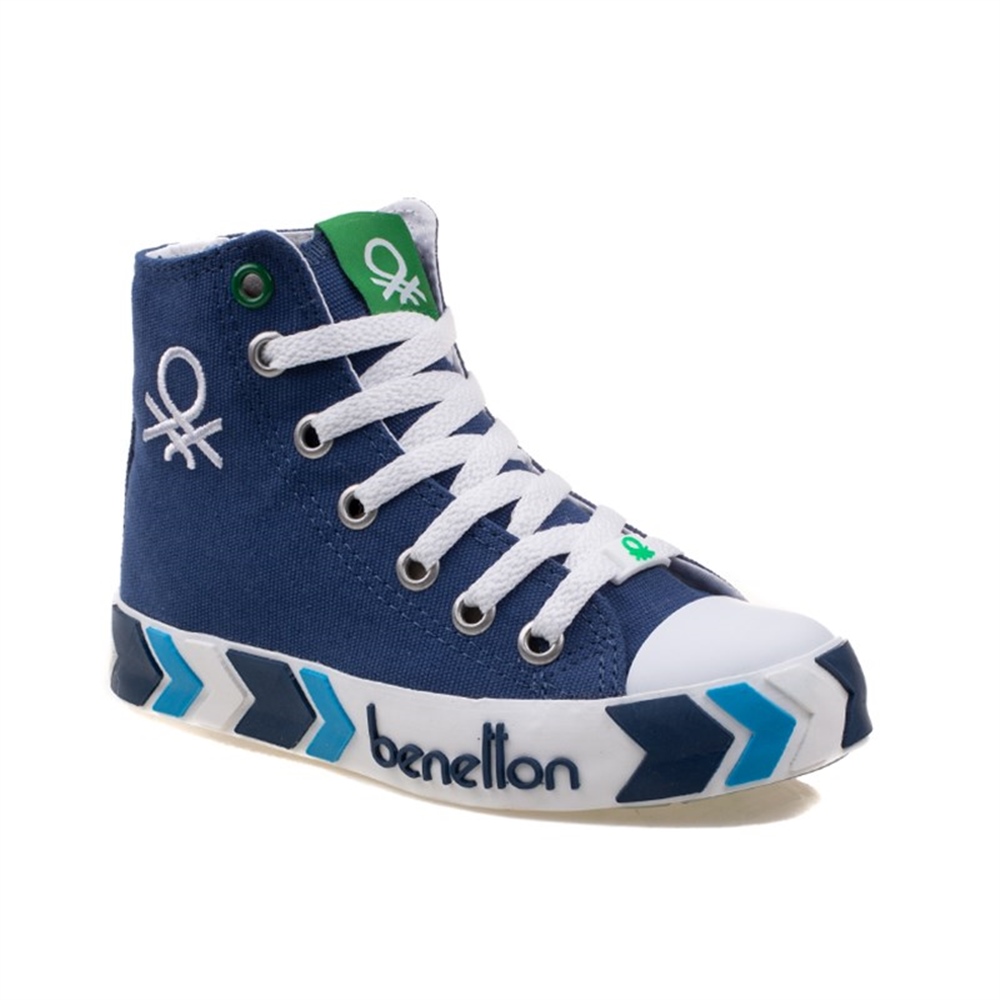 Benetton Mavi Çocuk Unisex Uzun Spor Ayakkabı BN-30634