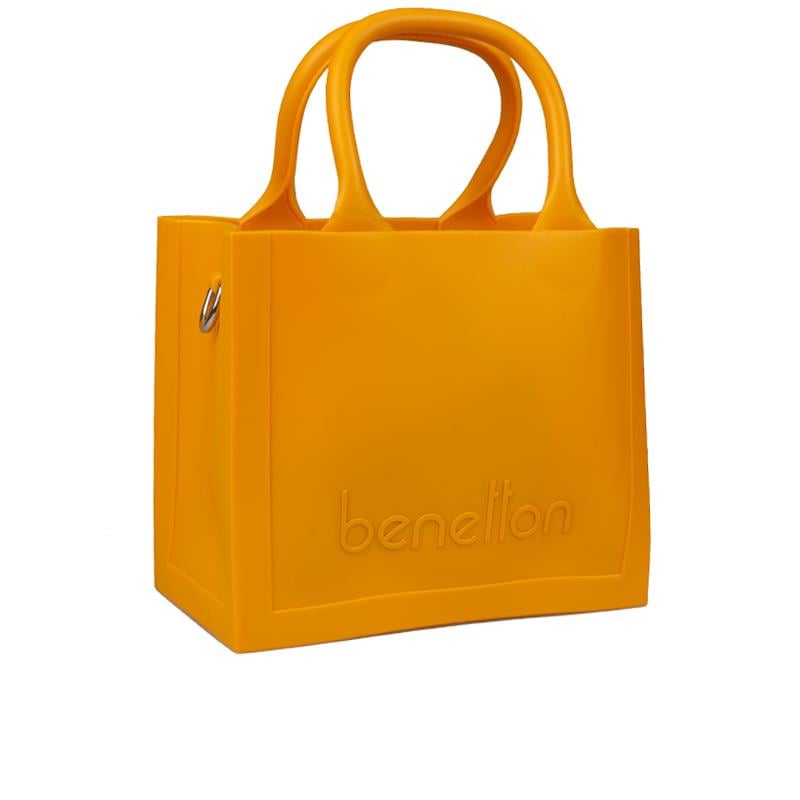 Benetton Sarı  Melissa Kare Kadın El Çantası BNT 1450