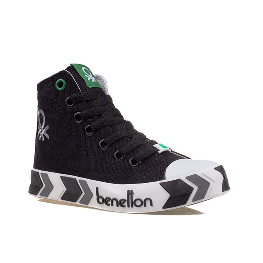 Benetton Siyah Çocuk Unisex Uzun Spor Ayakkabı BN-30634