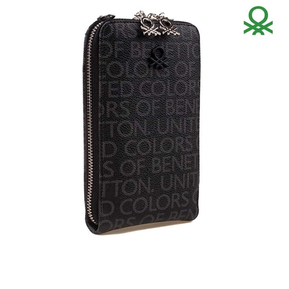 Benetton Siyah Kadın Çapraz Askılı Küçük Çanta BNT 778