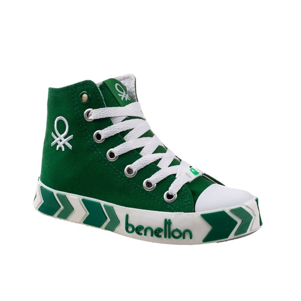 Benetton Yeşil Çocuk Unisex Uzun Spor Ayakkabı BN-30634