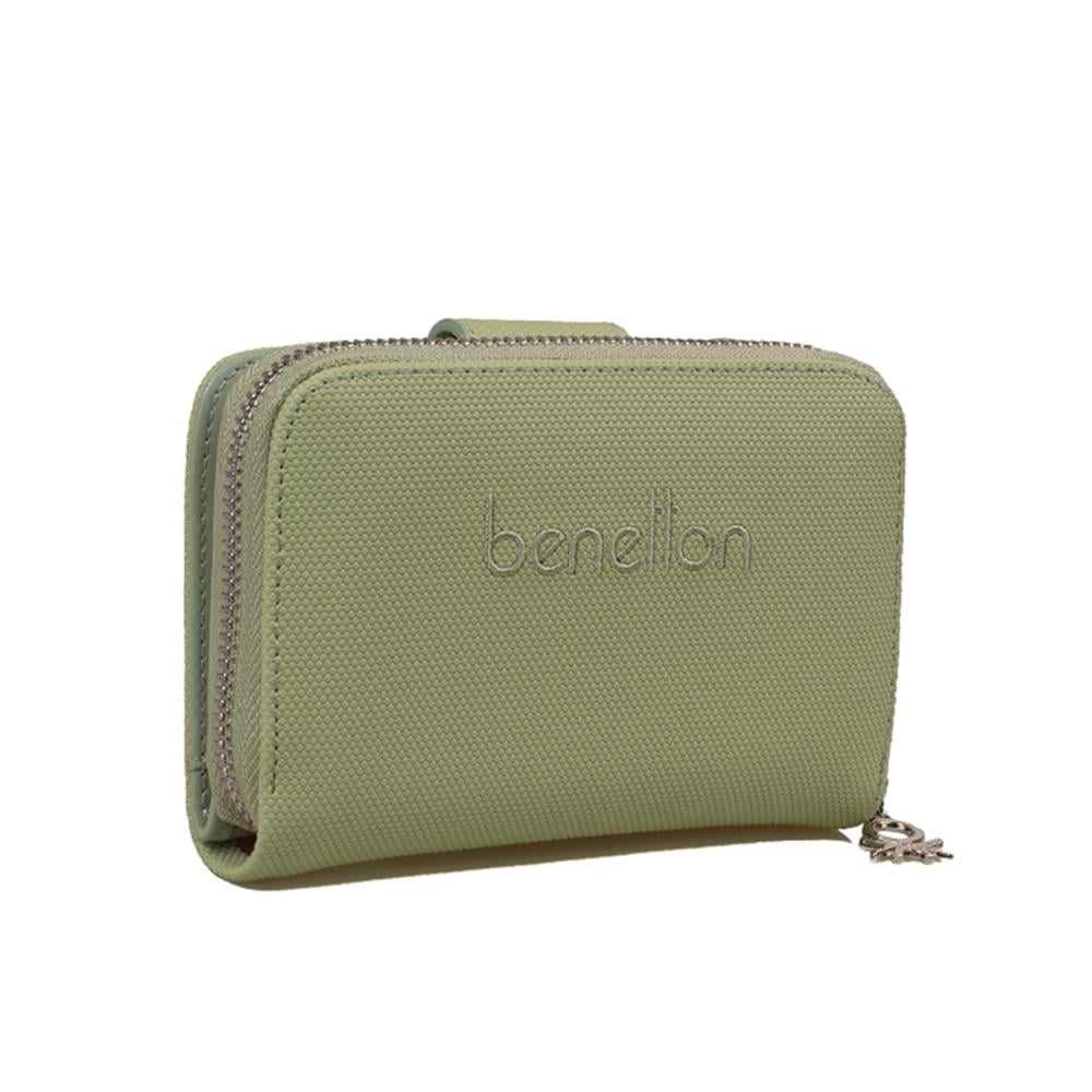 Benetton Yeşil  Nano Orta Boy Kadın Cüzdan BNT 1303