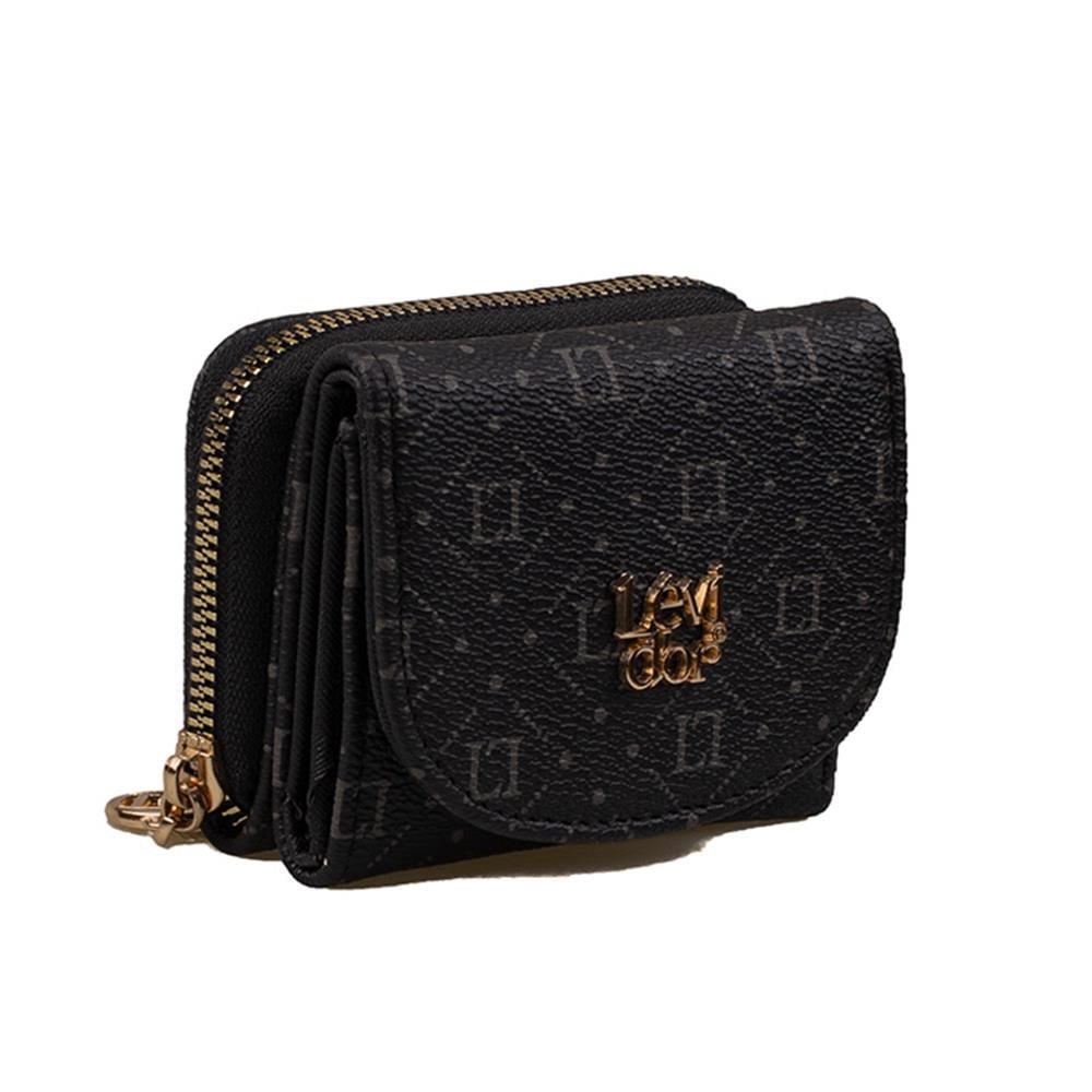 Levidor Siyah  Küçük Boy Monogram Kadın Cüzdan