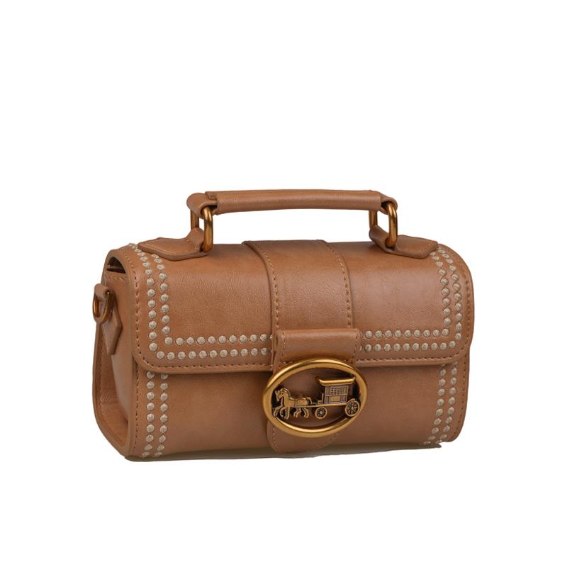 Levidor Taba  Kadın Mini Boy Deri Premium El Çantası