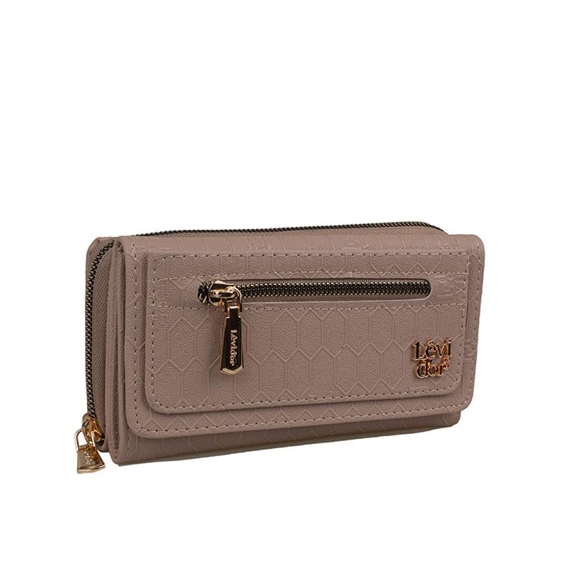 Levidor Vizon  Kadın Monogram Lisans Baskılı Cüzdan
