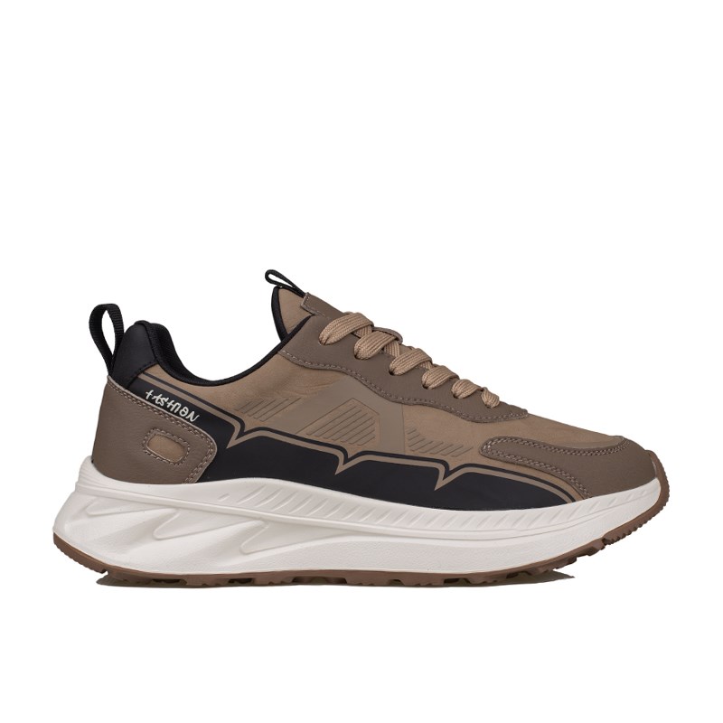 M2S Bej  Kalın Taban Erkek Sneaker