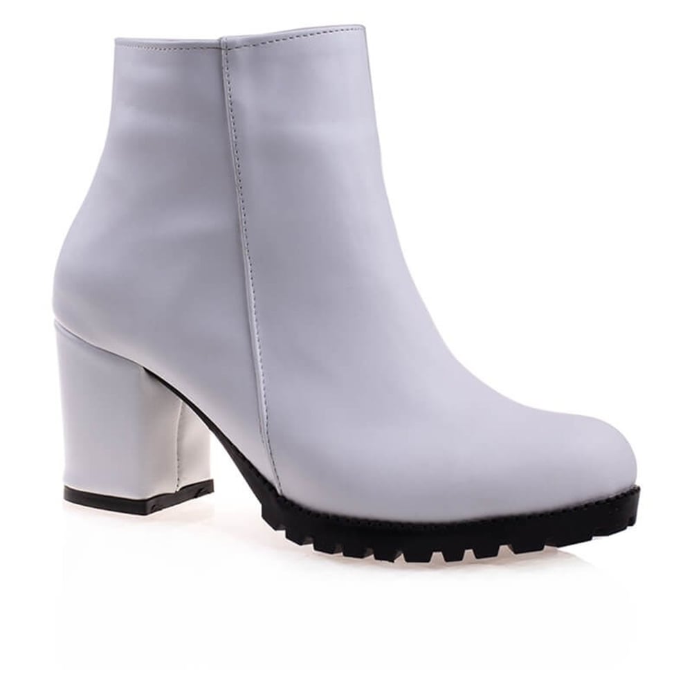 M2S Beyaz Kadın Klasik Bot