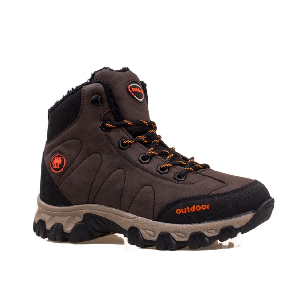 M2S Kahverengi Unisex Yünlü Trekking Spor Bot