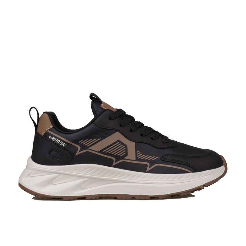 M2S Siyah  Kalın Taban Erkek Sneaker