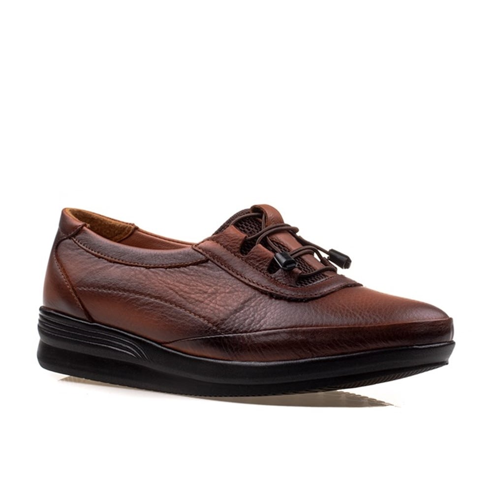 M2S Taba Hakiki Deri Ortopedik Lastikli Anne Ayakkabısı