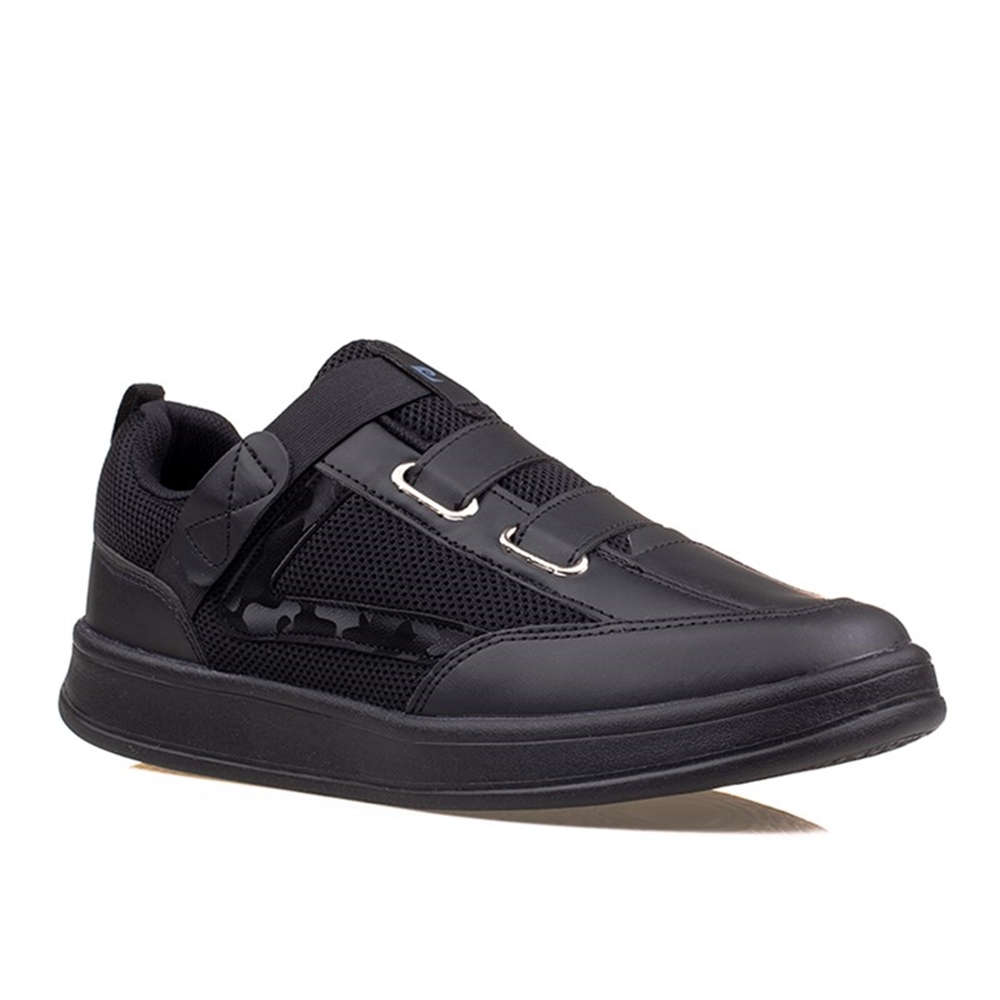 Pierre Cardin Siyah Erkek Black Vitna Lastikli Spor Ayakkabı