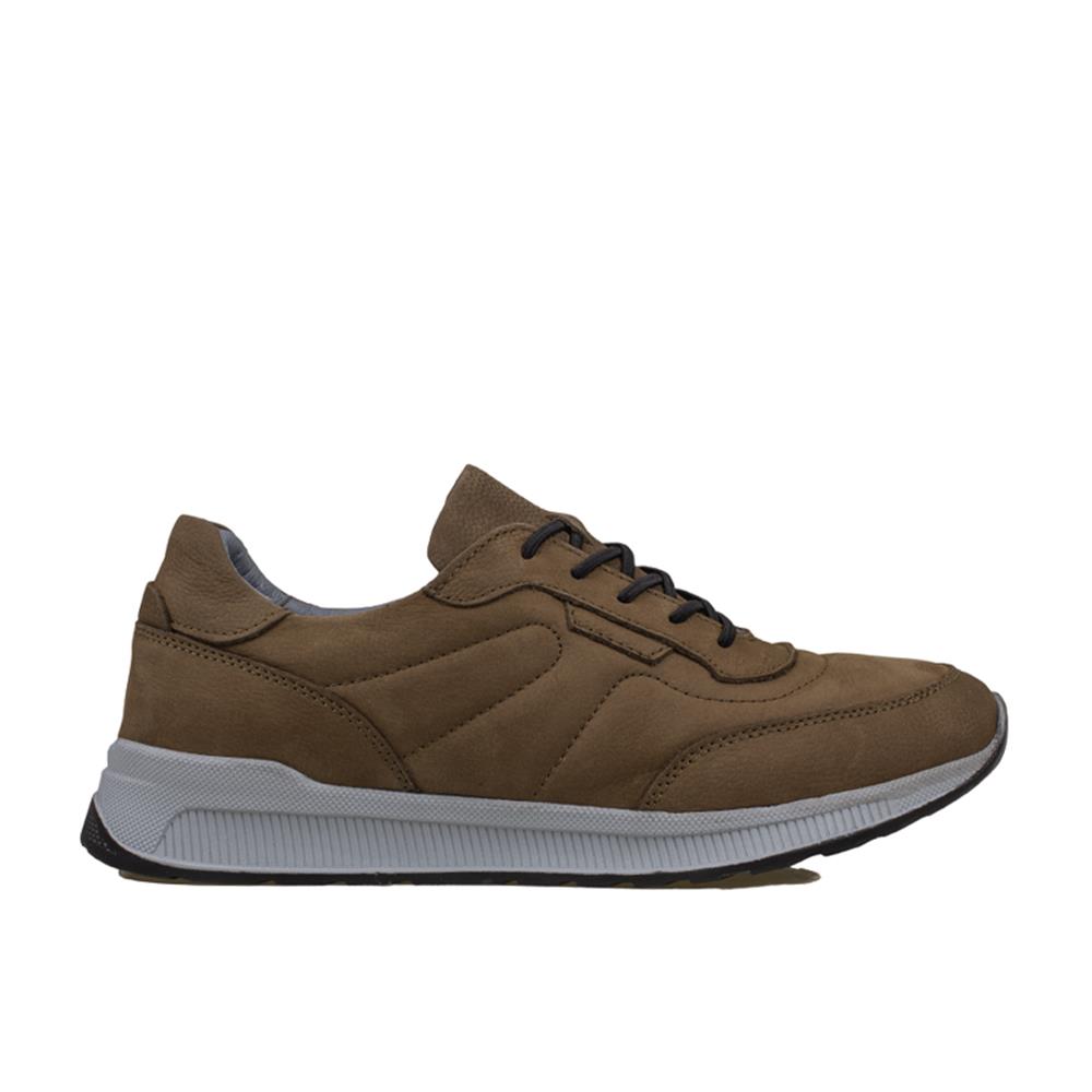 Slayka Haki  Brand Nubuk Deri Comfort Casual Erkek Ayakkabı