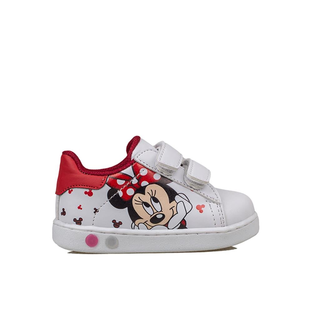 Trend Adımlar Kırmızı  Işıklı Kız Çocuk Bebe Sneaker