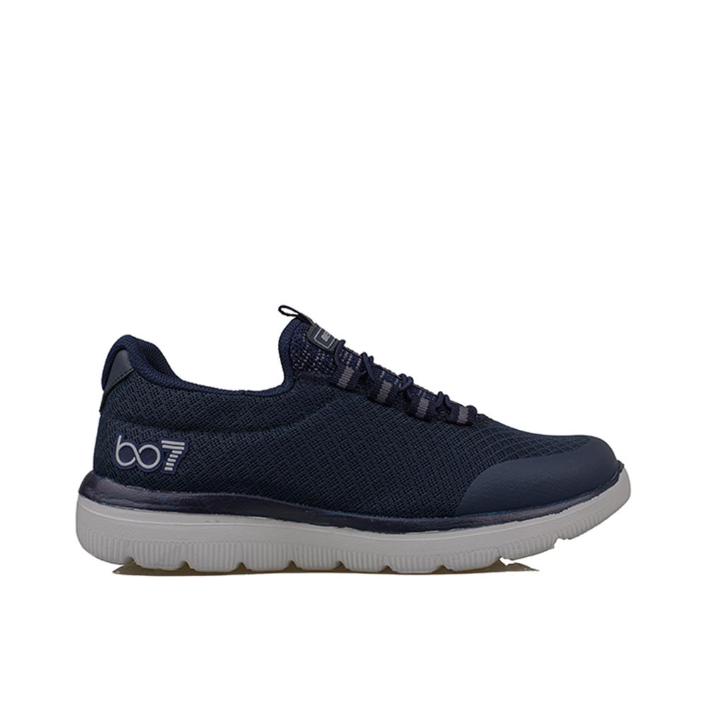 Trend Adımlar Lacivert  Lastikli Memory Foam Unisex Sneaker