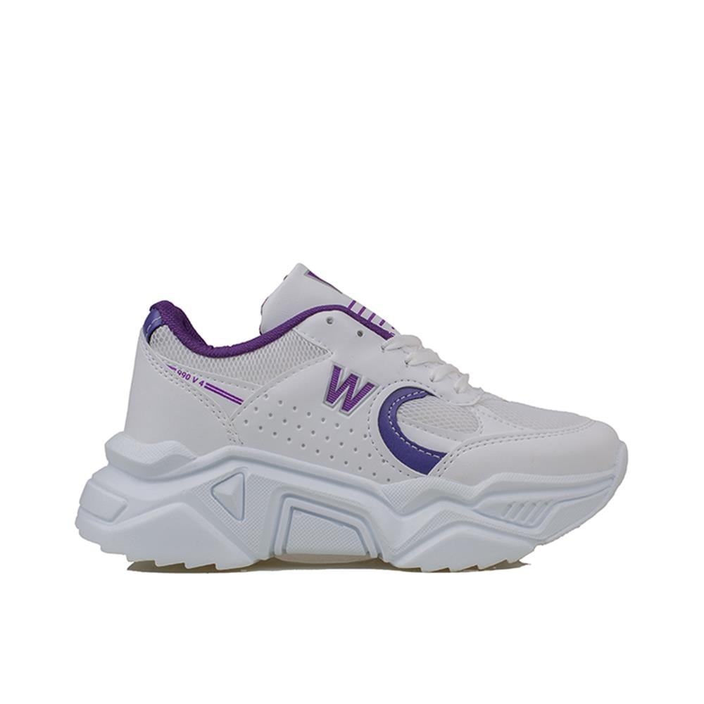 Trend Adımlar Mor  Worting Kadın Kalın Taban Sneaker