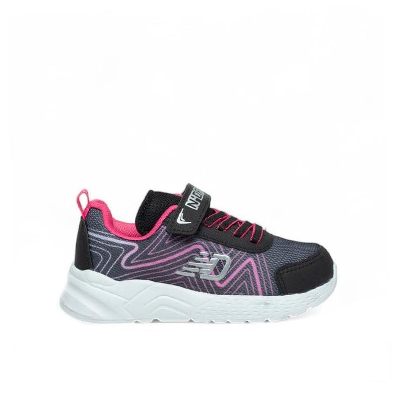 Trend Adımlar Pembe  Cırt Cırtlı Hafif Patik Çocuk Sneaker