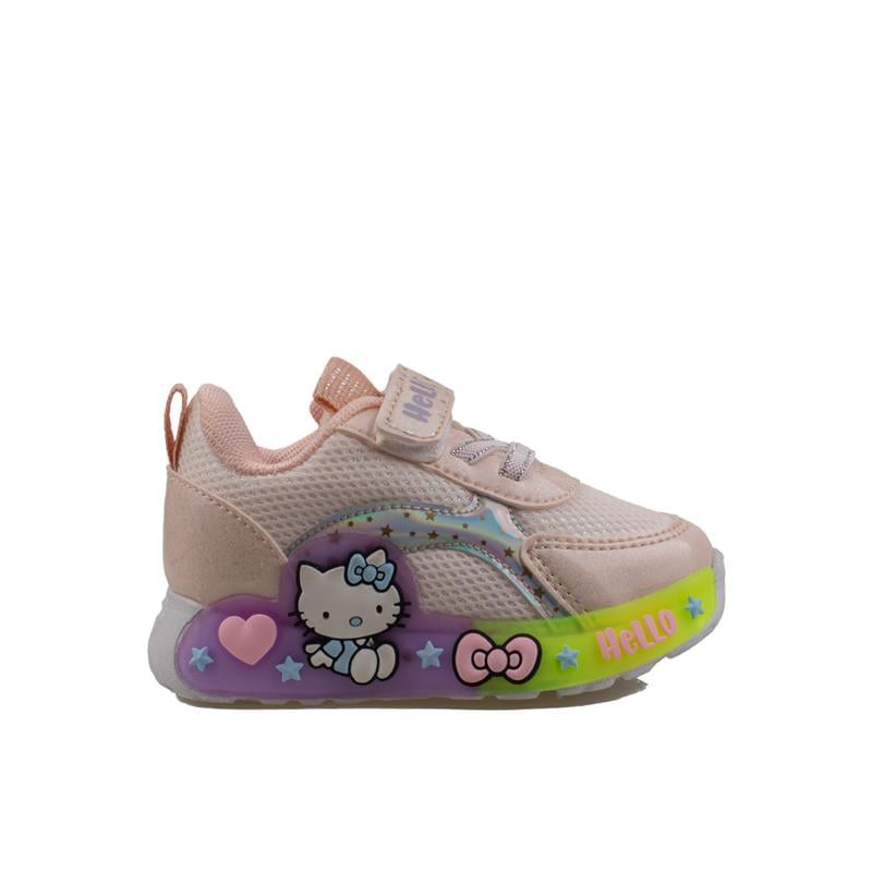 Trend Adımlar Pudra  Kız Çocuk Işıklı Bebe Sneaker
