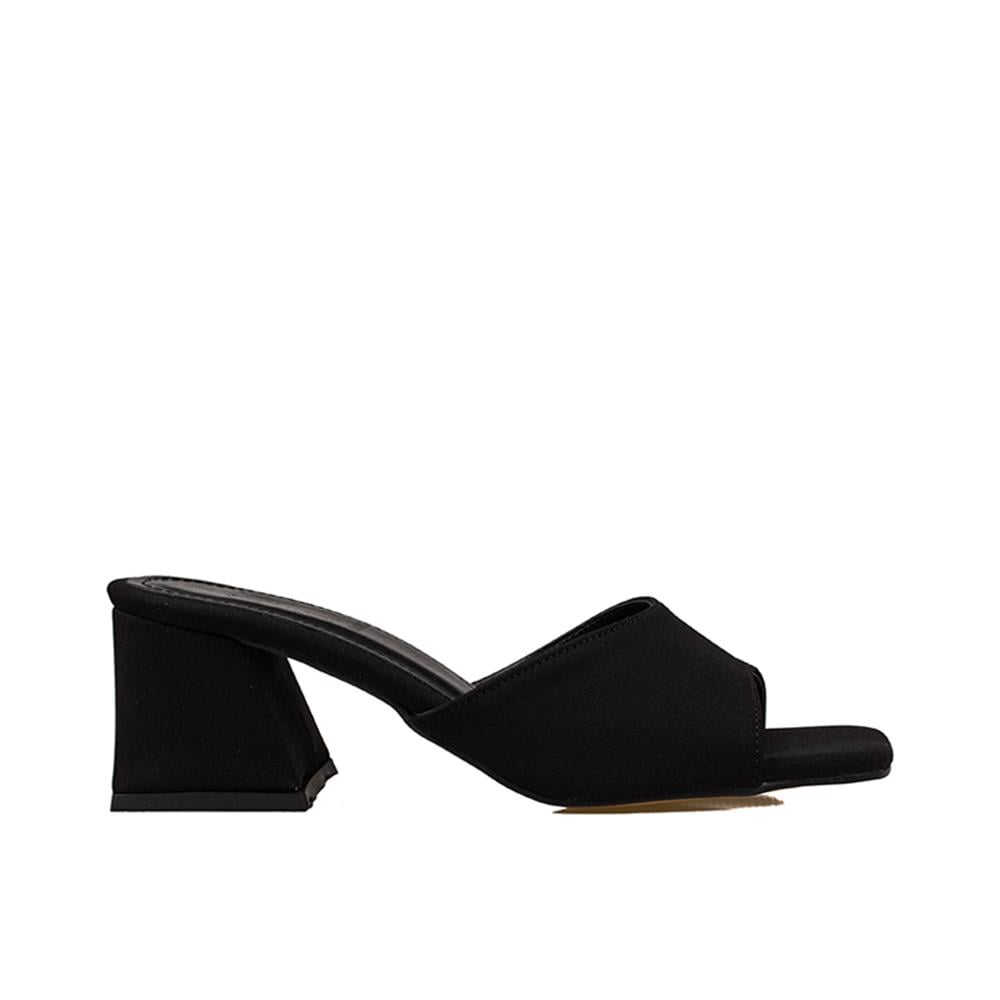 Trend Adımlar Siyah  Denim Ease Kadın Kot Günlük Terlik