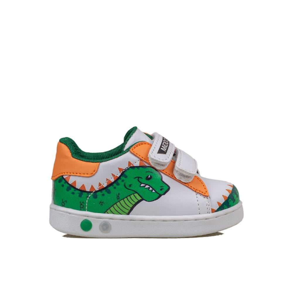 Trend Adımlar Yeşil  Cute Monster Işıklı İlk Adım Bebe Sneaker