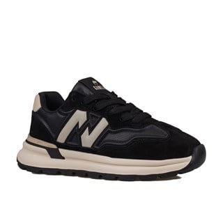 Gamelu Siyah  Draw Memory Foam Taban Erkek Sneaker