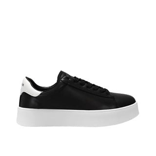 Lufian Siyah-Beyaz  Adel Kadın Deri Sneaker