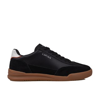 Lufian Siyah  Milo Erkek Deri Sneaker