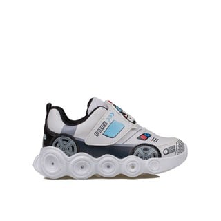 Pepino Beyaz  Erkek Çocuk Işıklı Patik Desenli Sneaker