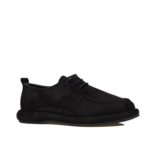 Trend Adımlar Siyah  Kadın Lastik Bağcıklı Loafer Günlük Ayakkabı