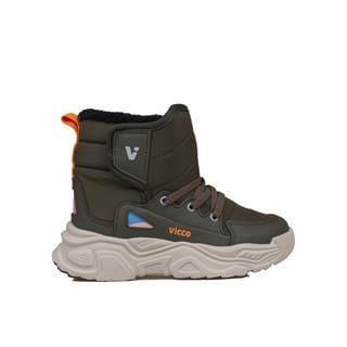 Vicco Haki  Fit Unisex Çocuk İçi Yünlü Karbotu