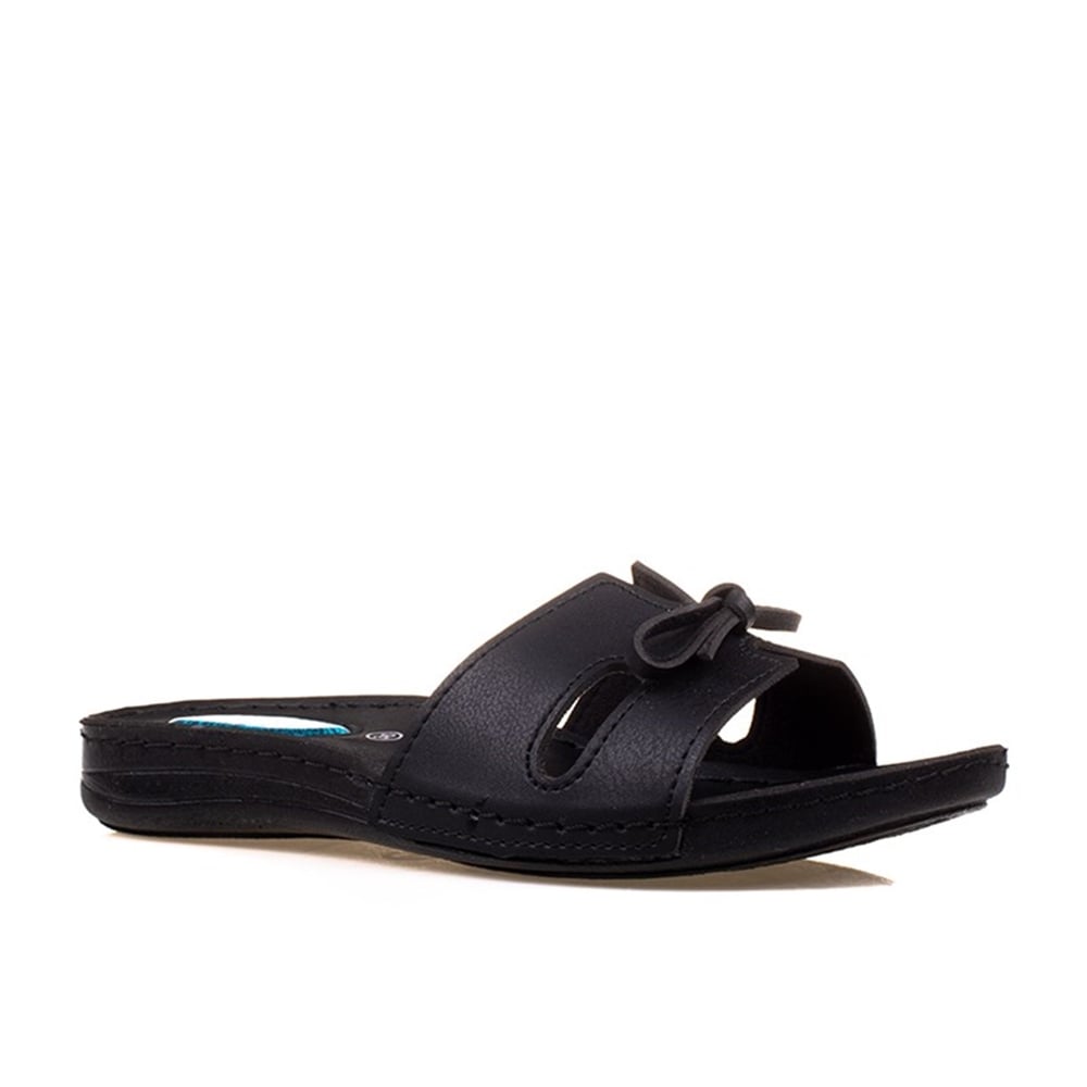 Aryan Siyah Kadın Sıfır Jel Taban Terlik