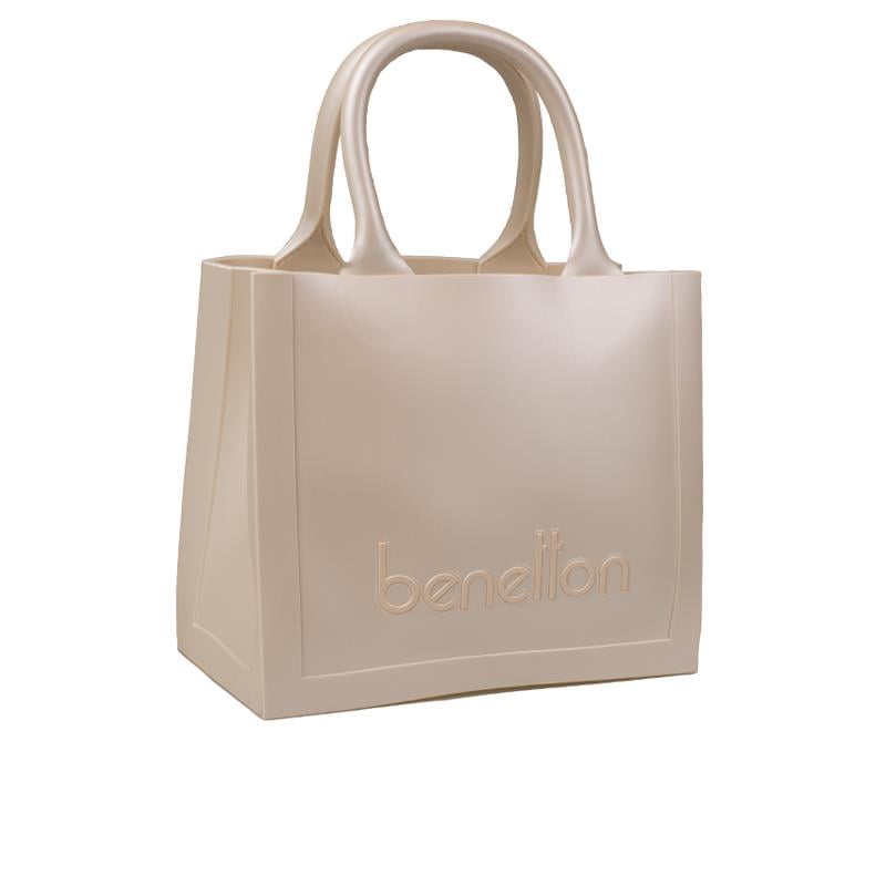 Benetton Bej  Melissa Kare Kadın El Çantası BNT 1450